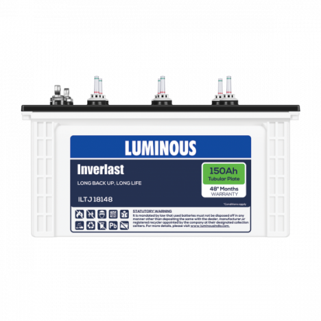 Luminous RC 150 AH battery + iCon inverter combo set.