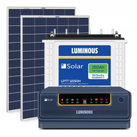Luminous NXG 1400/12V + 12150L 150AH + 170X2 Watt Panel