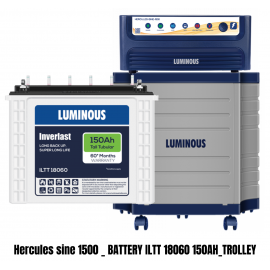Luminous Hercules Sine 1500 + Battery 150 Ah ILTT 18060 + Trolley