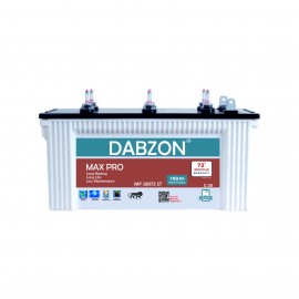 Dabzon Max Pro 180Ah Short Tubular Inverter Battery for Home, Office & Shops | MP18072ST  | 72 Month Warranty