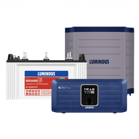 Luminous Zolt 1100 Inverter + RC 18000 ST 150 Ah Short Tubular Battery