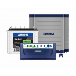 Luminous Eco Volt 1550 + LM 18075 150Ah+ Trolley