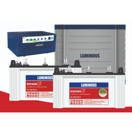 Luminous UPS Eco Volt 1650 + Battery 150 Ah RC18000ST + Trolley